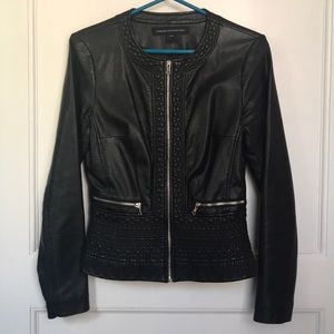 French Connection Faux Leather Jacket - size 4